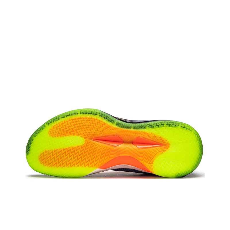 LiNing Blade 4V2 Cushioning Slip Resistant Lightweight Rebound Low Top Basketball Shoes Men's Purple Green-6