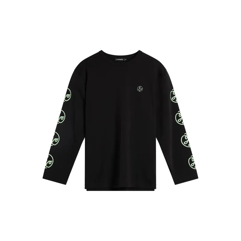 J.Lindeberg Camilo Ls Graphic T-Shirt Sweatshirt Men's Black-1