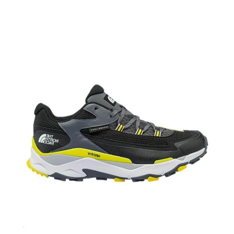 THE NORTH FACE Vectiv Durable Breathable Low Top Trekking Shoes Men's Black Yellow-1