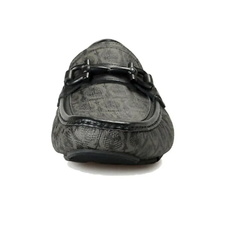FERRAGAMO GANCINI Casual Single Shoes Men's Gray-3