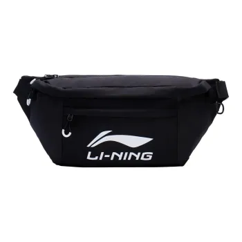 LiNing Canvas Fanny Pack, Sling Bag, Canvas Bag, Shoulder Bag, Crossbody Bag Regular Unisex Black