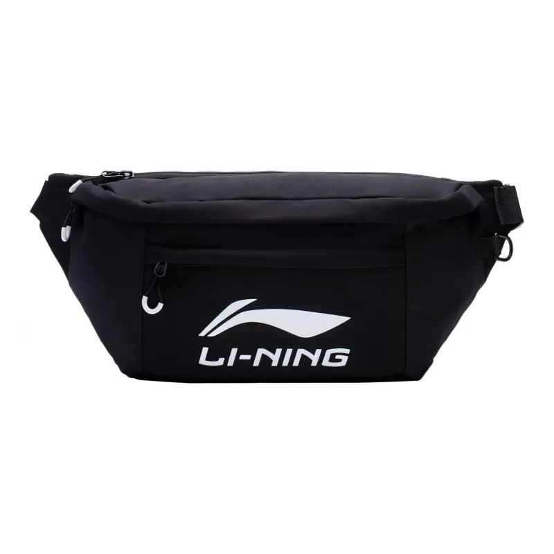 LiNing Canvas Fanny Pack, Sling Bag, Canvas Bag, Shoulder Bag, Crossbody Bag Regular Unisex Black-0