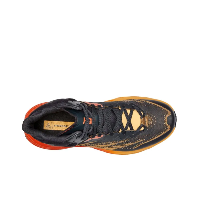 HOKA ONE ONE Speedgoat 5 Mid GORE TEX' Shock Absorbers With Slip Resistant Features Mid Top Running Shoes Unisex Orange-3