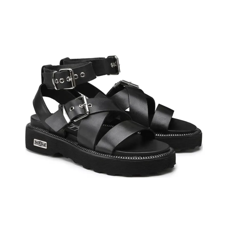 CULT GAIA Strap Sandals Women's Black-3