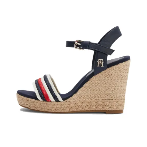Tommy Hilfiger One Strap Sandals 10.5cm Women's Blue