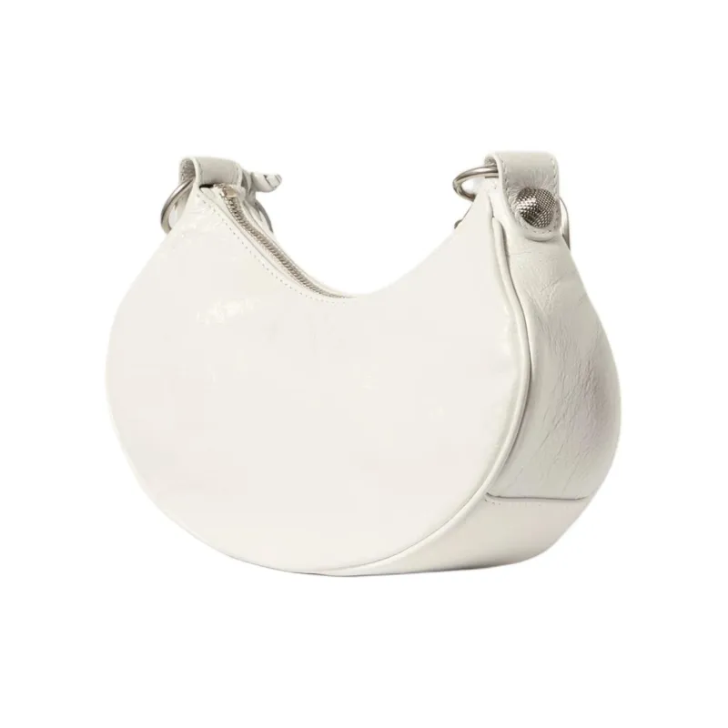 Balenciaga Le Cagole Lambskin Crossbody Bag Shoulder Bag Mini Women's White-1