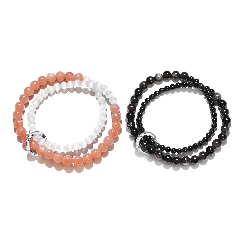 STYLEJING Obsidian Jade Bracelets Unisex-4