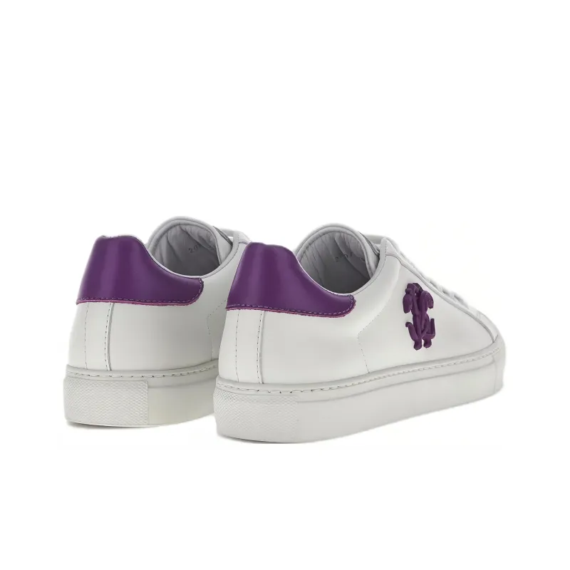 Roberto Cavalli Low-Top Skateboard Shoes Women's White-4