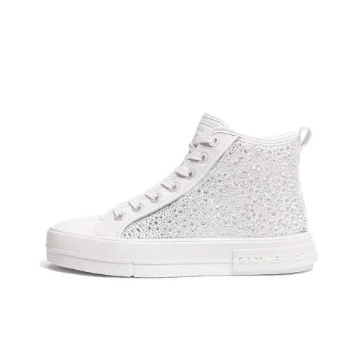 MICHAEL KORS Evy High-Top Skateboard Shoes Women's White