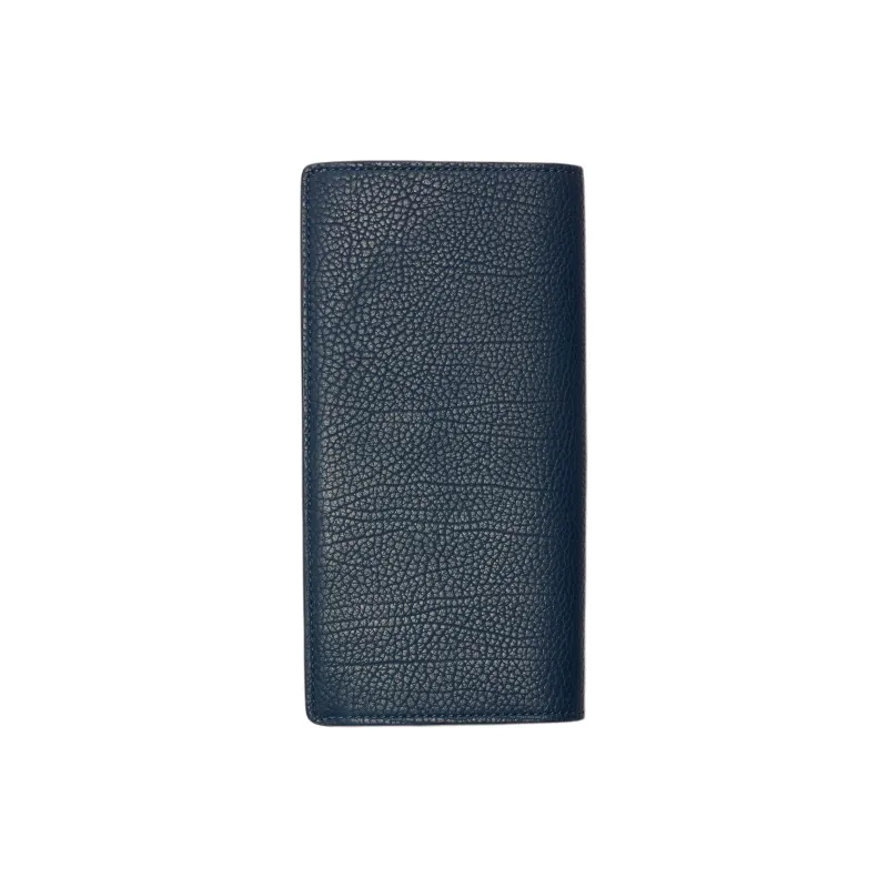 Burberry Embossed Calfskin Wallet Men's Lake Blue-1