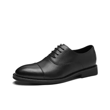 HLA Dress Shoes Men Low Top Black