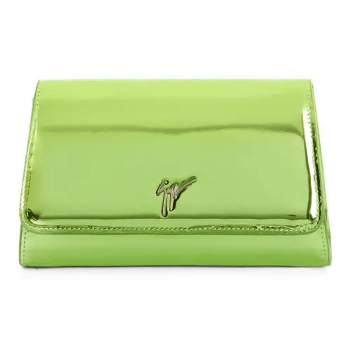 giuseppe zanotti Cleopatra Metallic-effect Clutch Bag