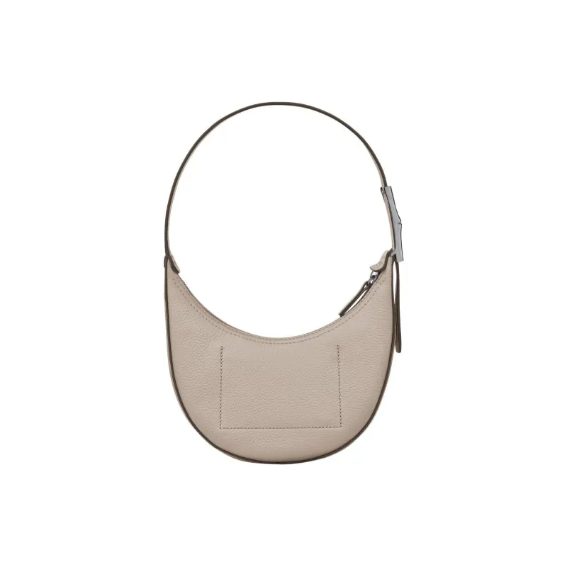 LONGCHAMP Roseau Essential Cow Leather Crescent Bag, Handbag, Shoulder Bag Women's Almond-3