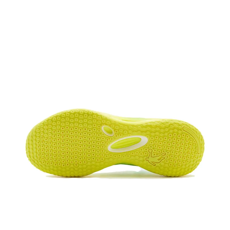 QIAODAN Sharp Edge RISE1.5 Basketball Shoes Men Low Top Bright Yellow Neon Green-4