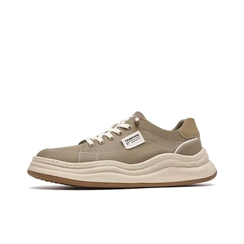 TRUMPPIPE Casual Shoes Men Low-Top Khaki