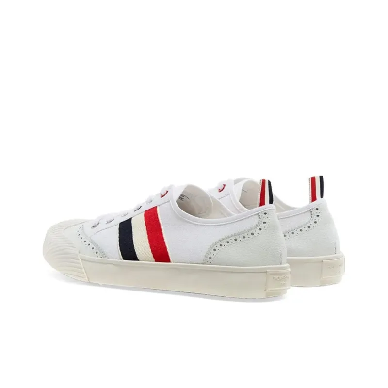 THOM BROWNE· Stylish Skateboarding Shoes Women's White-4