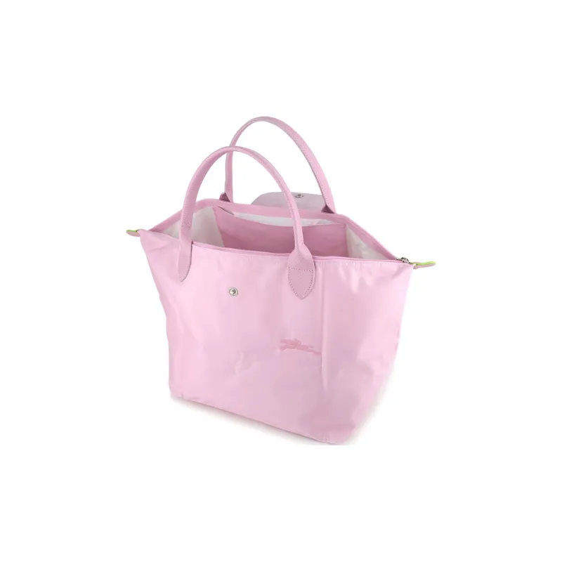 LONGCHAMP Le Pliage Green Nylon Dumpling Bag Handbag Medium Size Women's Light Pink-3