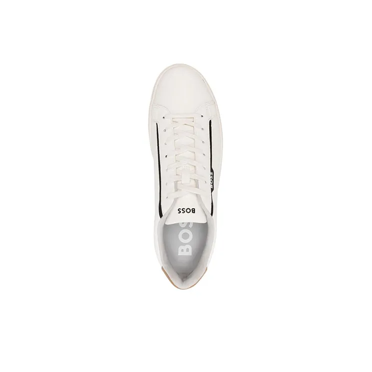 BOSS Rhys Tenn Lace-up Leather Sneakers-3