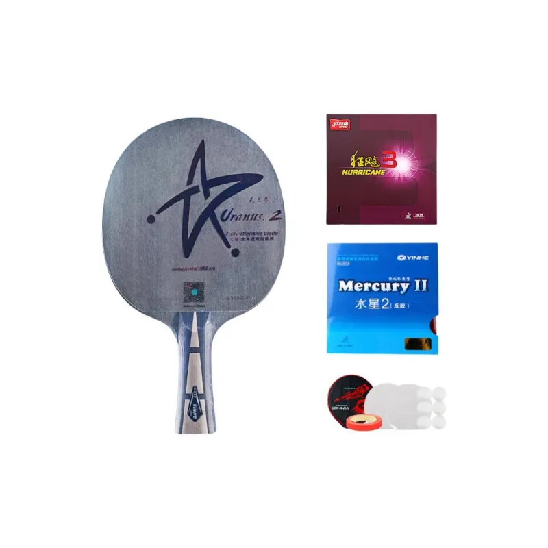 YINHE All Wood Ping Pong Paddles Fast Attack Suitable Playing Style Unisex Shakehand Grip Penhold Grip-5
