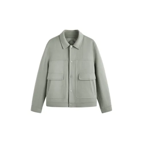 GXG Coats Men Light Green