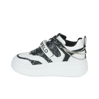 KARL LAGERFELD Low Top Skateboard Shoes Women's Black White