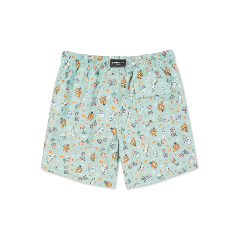SURFCUZ Beach Shorts Unisex Light Gray-1