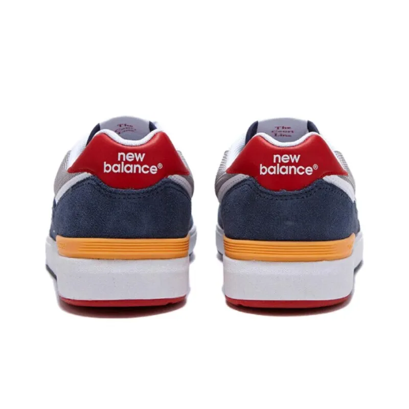 New Balance NB 574 Slip Resistant Shock Absorbers Low Top Skateboard Shoes Unisex Blue White-4