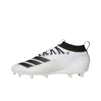 Adidas Adizero Primeknit Cleats FG Rubber Long Studs Wear Resistant Slip Resistant Soccer Shoes Men's Black White