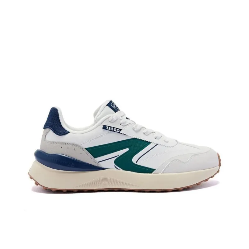 QIAODAN White 2.0 Cushioning And Breathable Low Top Running Shoes Men's Birch White-1