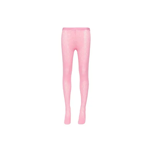 Marine Serre Leggings Women's Bubble Gum Pink Color