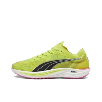 PUMA DEVIATE NITRO™ ELITE 2 Abrasion Resistant Breathable Low Top Running Shoes Women's Green
