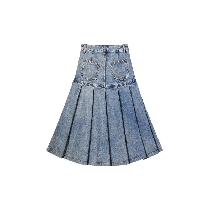 PSO Brand Denim Long Skirt Women's-4