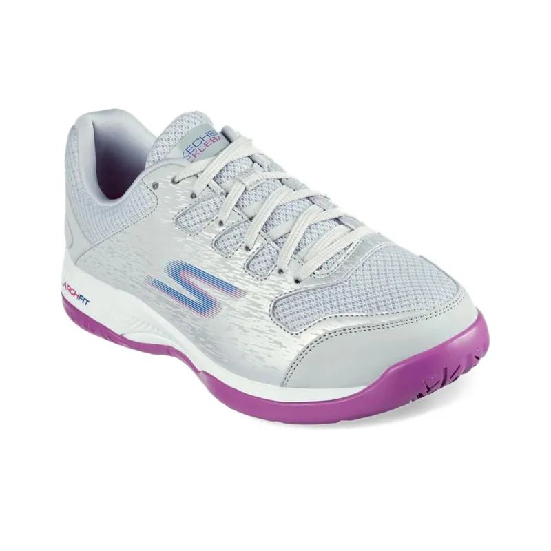 Skechers Viper Court Pickleball Shoes 'Grey Purple' Women's-2