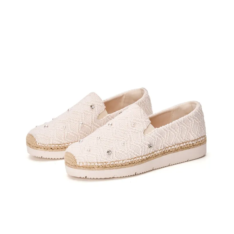 Joy&Mario Espadrilles Women's Beige/White/Red-9
