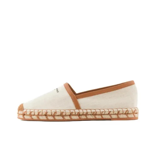 EMPORIO ARMANI Raised-logo Linen Espadrilles