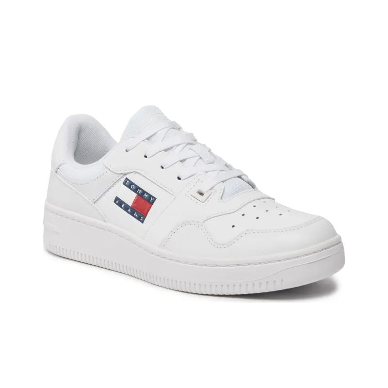 Tommy Hilfiger Low Top Skateboard Shoes Women's White-1