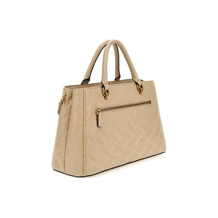 GUESS Polyurethane Shoulder Bag Crossbody Bag Handbag Women's Beige-1
