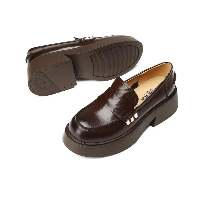BOSSSUNWEN Loafers Women's Brown-8