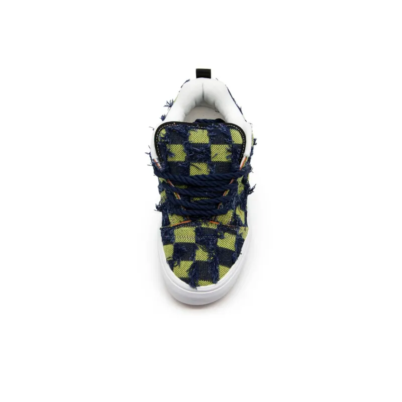 YIBONI Coverage Anti Slip And Wear Resistant Low Top Skateboard Shoes Unisex Blue Green Multicolor-2