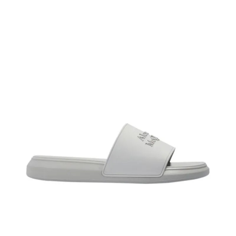 Alexander McQueen Logo Slides Grey Stone-1