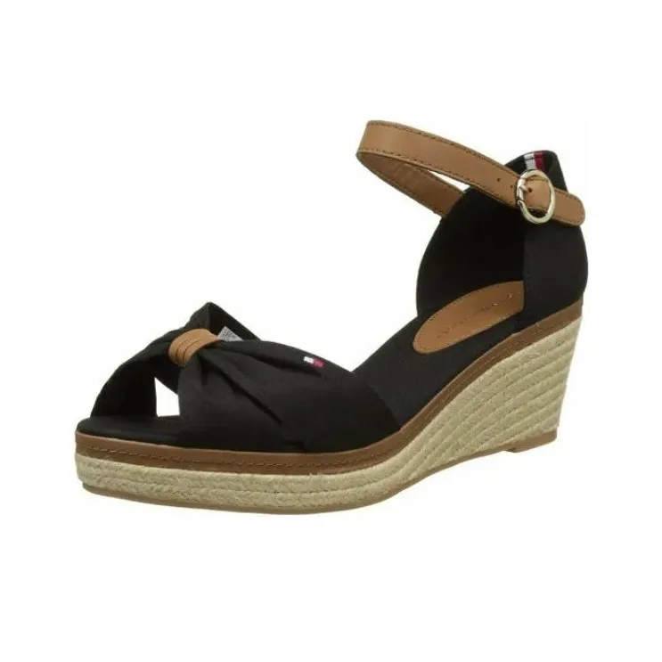 Tommy Hilfiger One Strap Sandals Women's Black-1