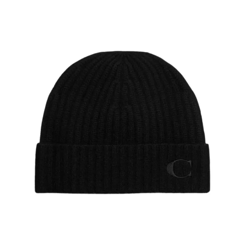 COACH Cashmere Beanies Women's Black-0