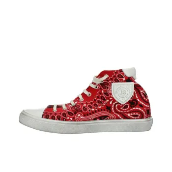 SAINT LAURENT High Top Skateboard Shoes Men's Red