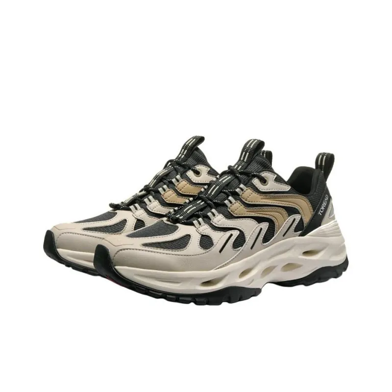 TOREAD Half A Yard Larger Anti Slip Wear Resistant Low Top Outdoor Shoes Men's Light Sand Black-1