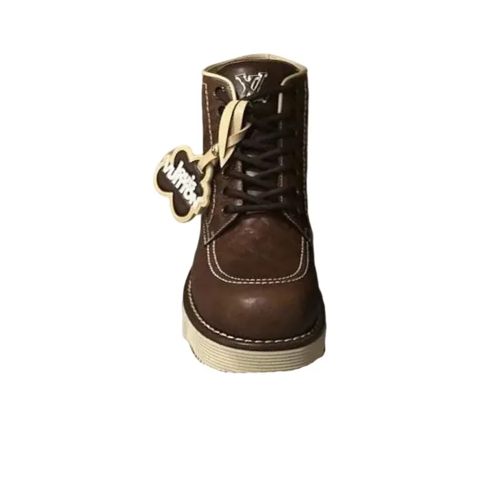 Tyler The Creator x LOUIS VUITTON Short Martin Boot Men's Brown-0