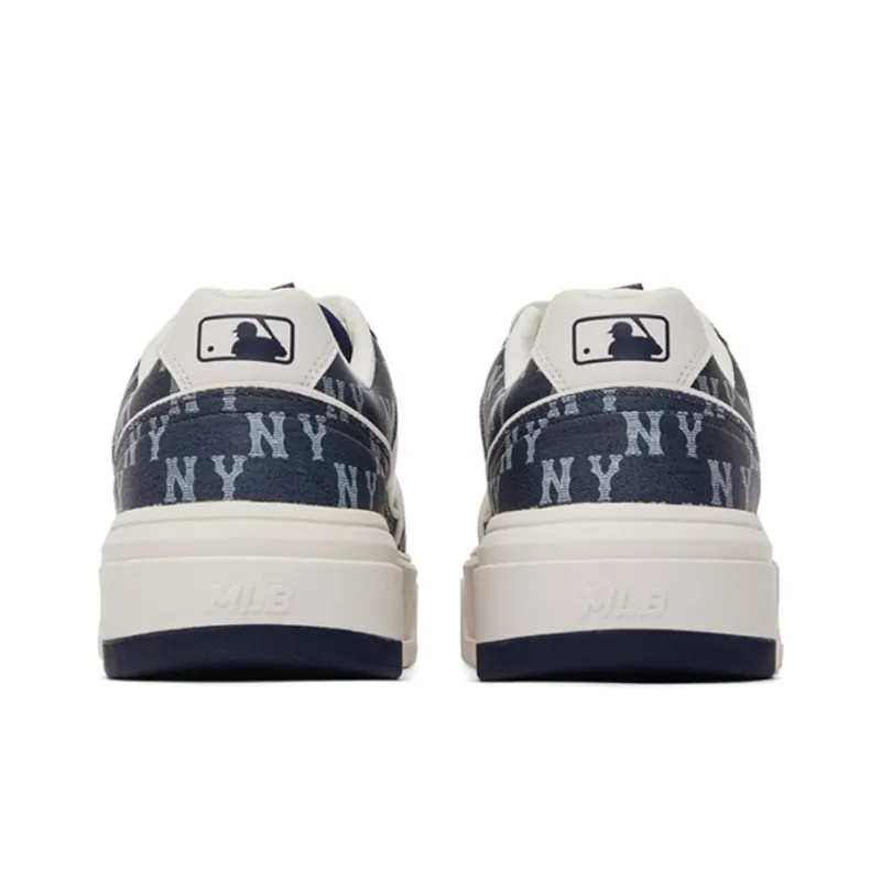 MLB Chunky Liner 24SS Slip Resistant Low Top Skateboard Shoes Unisex Marine Blue-5