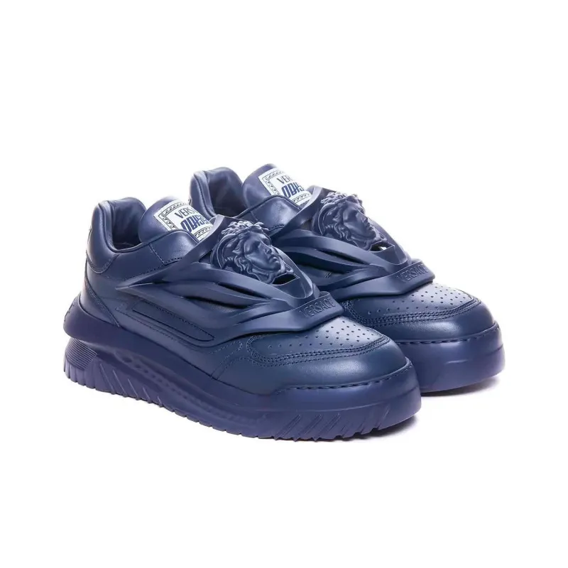 VERSACE Odissea Chunky Leather Sneakers-4