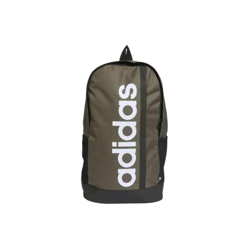 Adidas Recycled Polyester Plain Weave Fabric Backpack Regular Unisex Olive