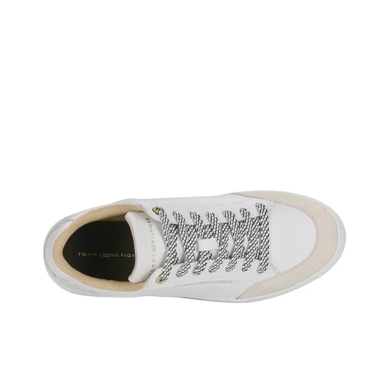 Tommy Hilfiger Low Top Skateboard Shoes Women's White-4