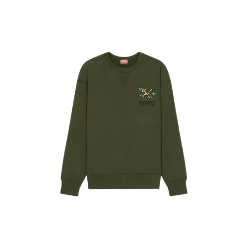 KENZO Sweatshirts Men Army Green